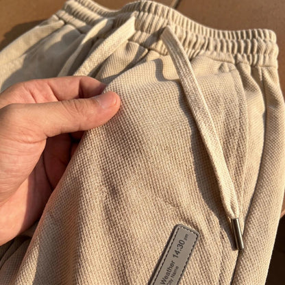 [Pague 3 Leve 5] Calça Apex Masculina em Algodão Texturizado e Poliéster de Alta Resistência com Etiqueta Industrial e Punhos Reforçados
